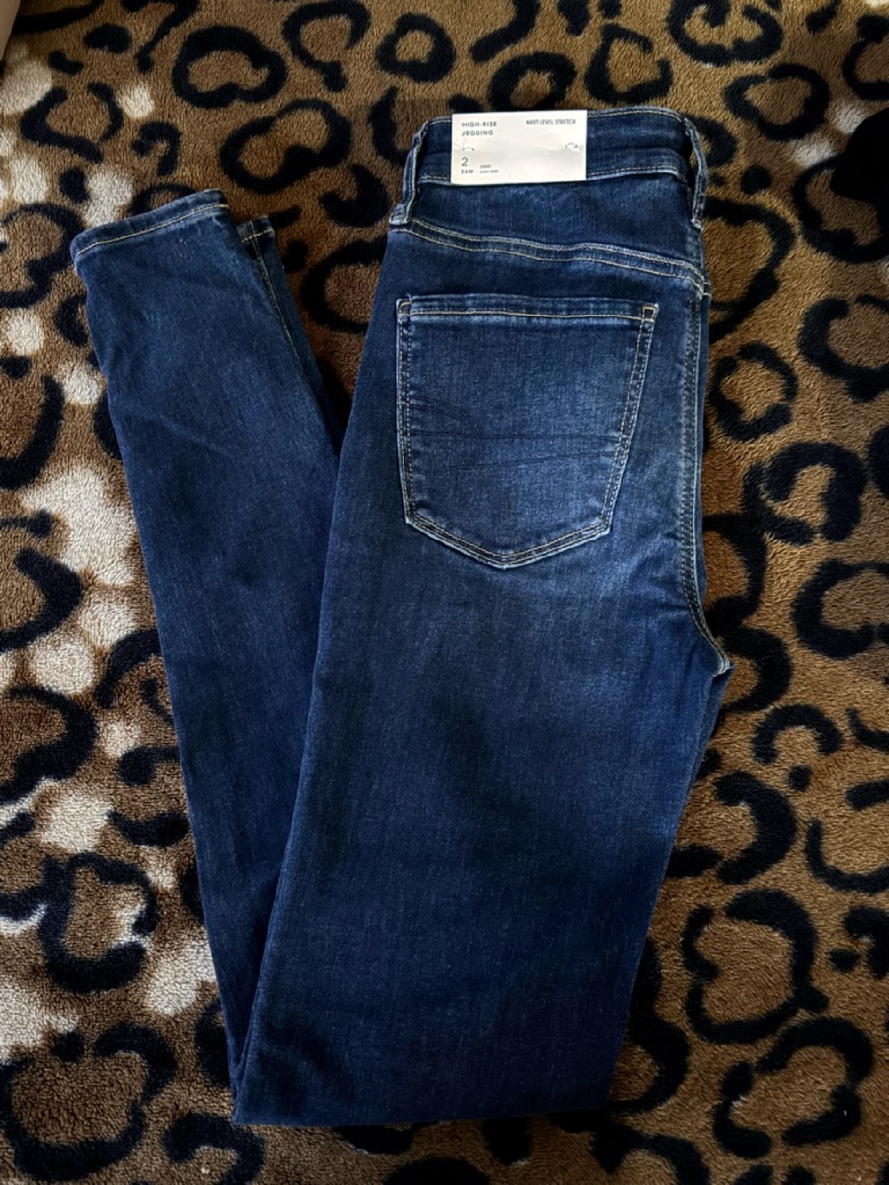 American Eagle Outfitters Women's Dark Blue Skinny Jeans